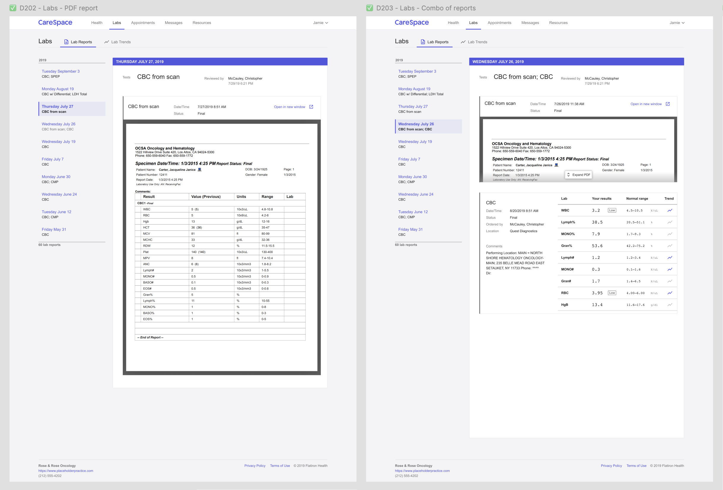 Screenshot showing how static PDFs are displayed in the new experience