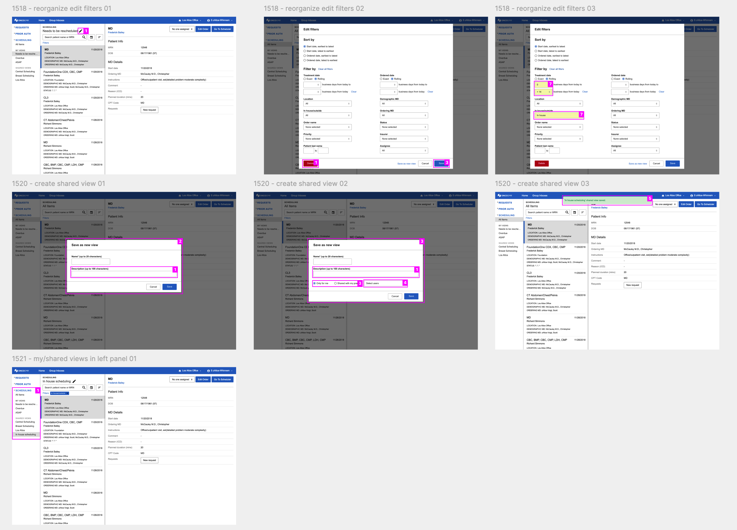 Screenshot showing how I annotate screenshots for the dev team